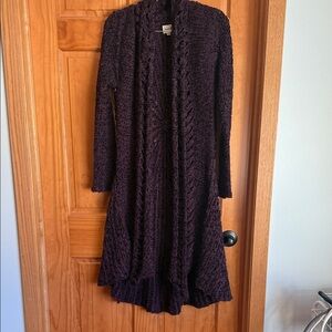 SHAN Deep Purple Knit Sweater